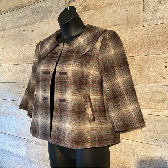 Laura Petites women’s plaid retro jacket in size 14 - Picture 2 of 11